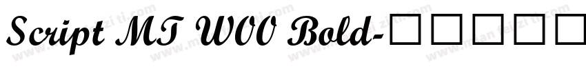 Script MT W00 Bold字体转换